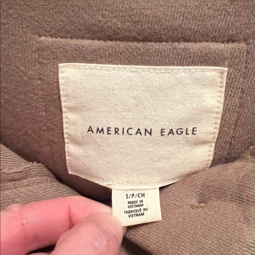 American Eagle Outfitters Textured Tan Sweatshirt - Picture 3 of 6